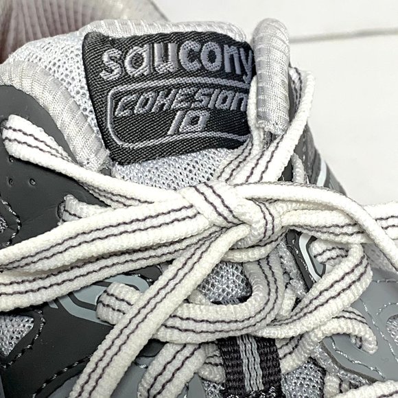 Saucony Gray Cohesion Running Shoes Size 8 - Picture 5 of 11